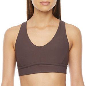 Xersion Raisin Medium Support Racerback Sports Bra - Large